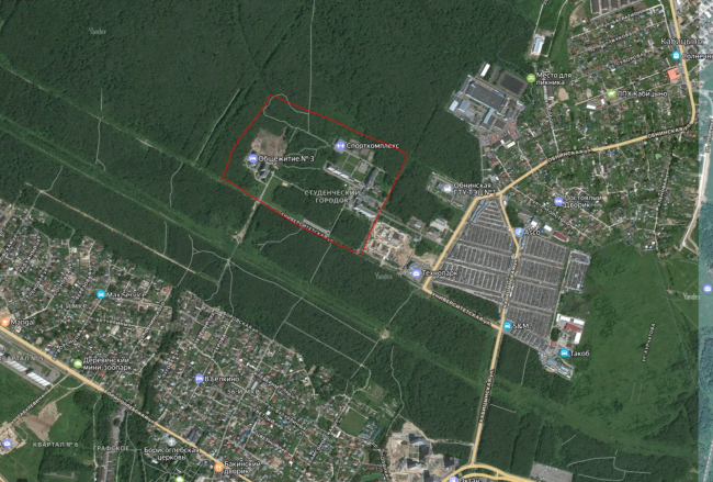 Prospective master plan for the MEPhI campus in Obninsk