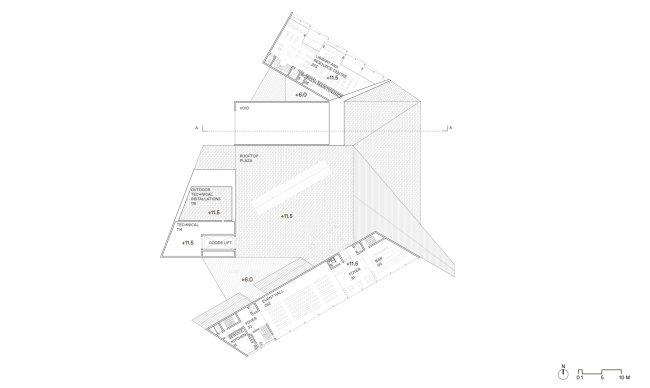 Новый музей архитектуры и дизайна в Хельсинки. План 3 этажа Новый музей архитектуры и дизайна в Хельсинки. План 3 этажа
