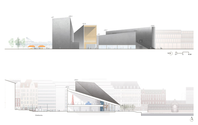 Новый музей архитектуры и дизайна в Хельсинки. Фасады Новый музей архитектуры и дизайна в Хельсинки. Фасады