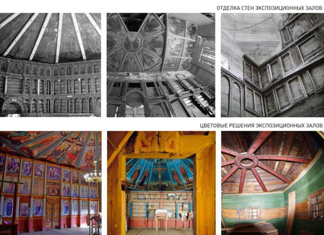 Examples of the interior decoration of churches in the Russian North