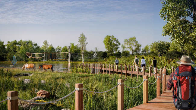 Strategic master plan for the Sarpinsky-Golodny island system. The eco path