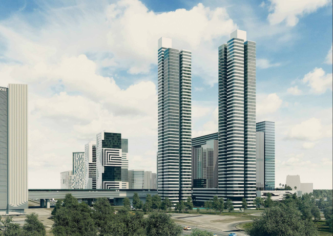 Окно в Сколково, концепция застройки, проект, 2021 Окно в Сколково, концепция застройки, проект, 2021