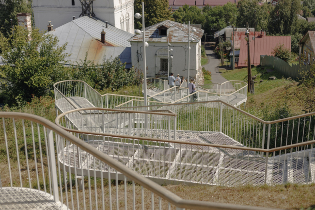 Лестница в городе Юрьевец Лестница в городе Юрьевец