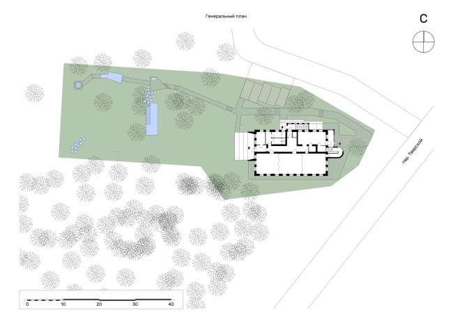 Генплан. Арт-кластер «Дети Бурлакова», эскизная концепция, 2025 Генплан. Арт-кластер «Дети Бурлакова», эскизная концепция, 2025