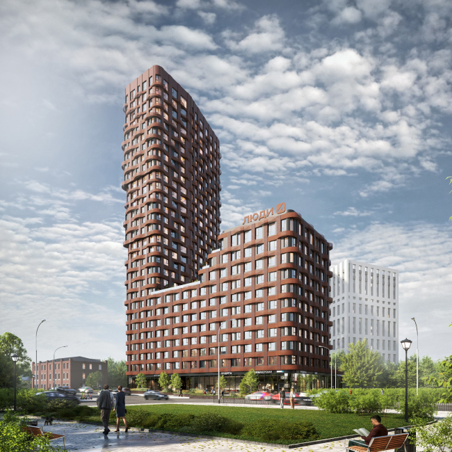 Residential area in Yekaterinburg