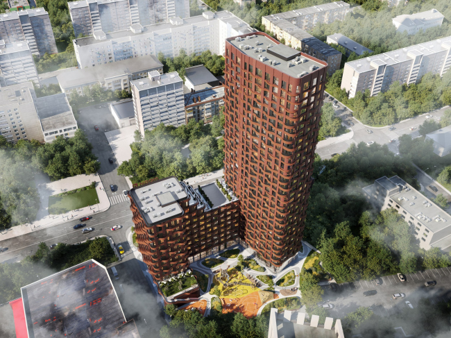 Residential area in Yekaterinburg