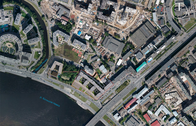 AQUATORI housing complex. Location plan