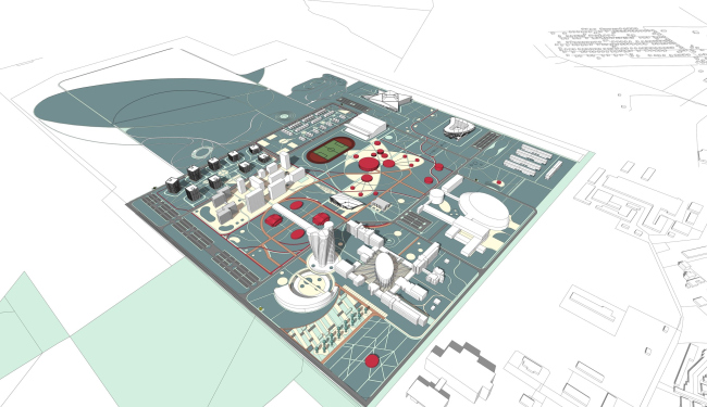 Prospective master plan for the MEPhI campus in Obninsk