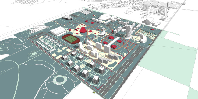 Prospective master plan for the MEPhI campus in Obninsk