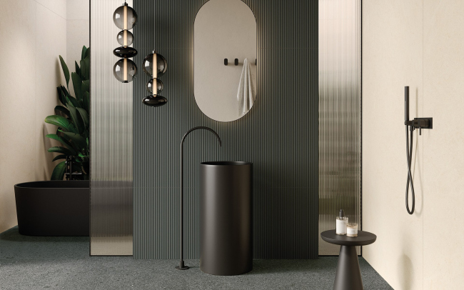 ������������ Iris Ceramica Theke Quarzite