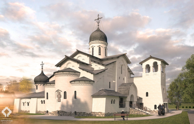  The church in honor of St. Peter and Fevronia of Murom in Korolev . PROKHRAM