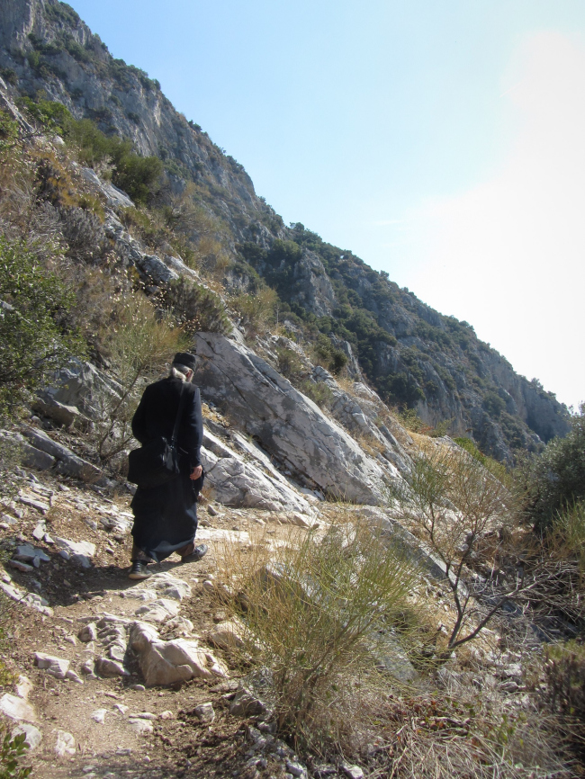 The trails of Mount Athos