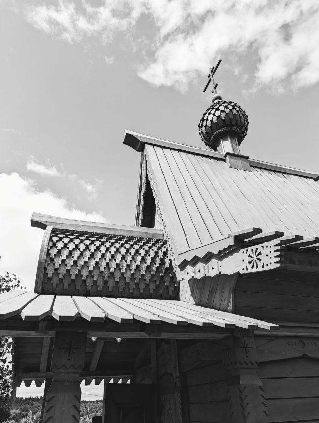  Chapel in honor of St. John of Ustyug , Veliky Ustyug, village of Morozovitsa. PROKHRAM