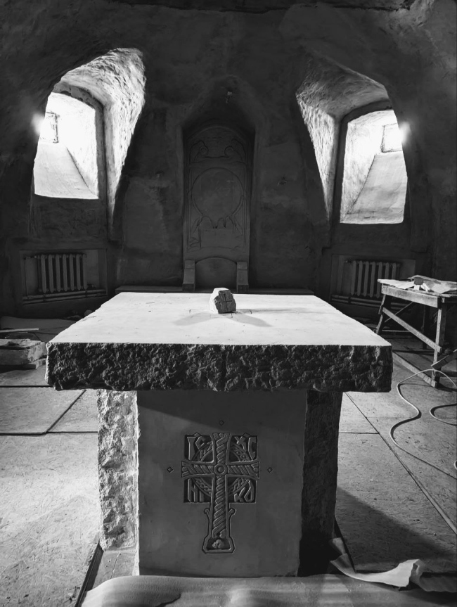 The throne in the Tvorozhkovsky Monastery. PROKHRAM