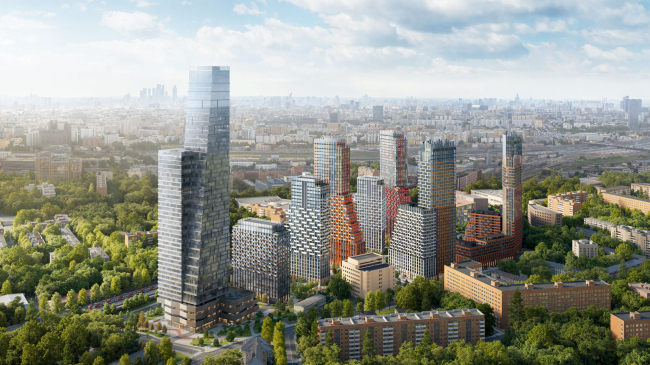 Facades. The multifunctional residential complex CODE Sokolniki, project