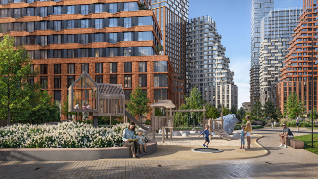 Facades. The multifunctional residential complex CODE Sokolniki, project