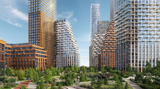 Facades. The multifunctional residential complex CODE Sokolniki, project