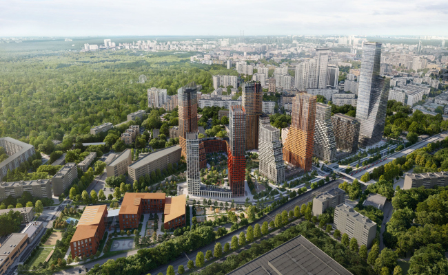 Facades. The multifunctional residential complex CODE Sokolniki, project