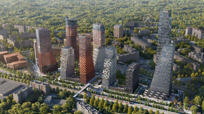 Facades. The multifunctional residential complex CODE Sokolniki, project