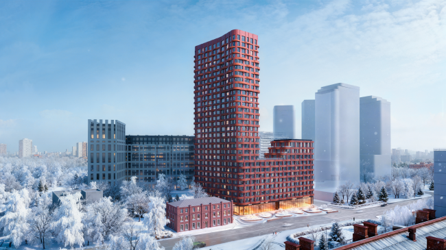 Residential complex Waiver in Yekaterinburg. Overview, winter