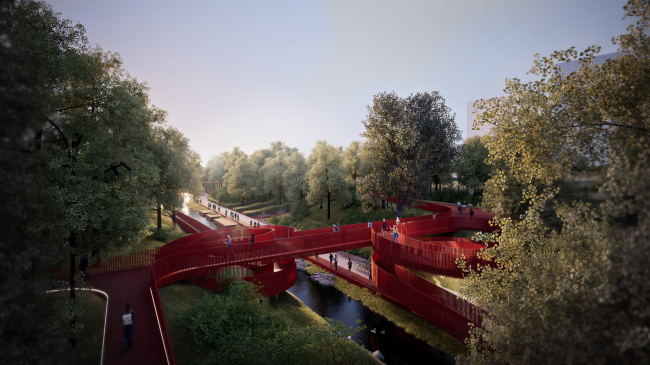 The riverbank improvement