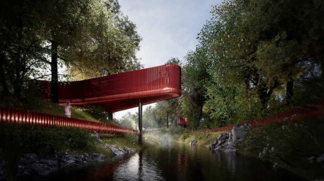 The riverbank improvement