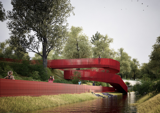 The riverbank improvement