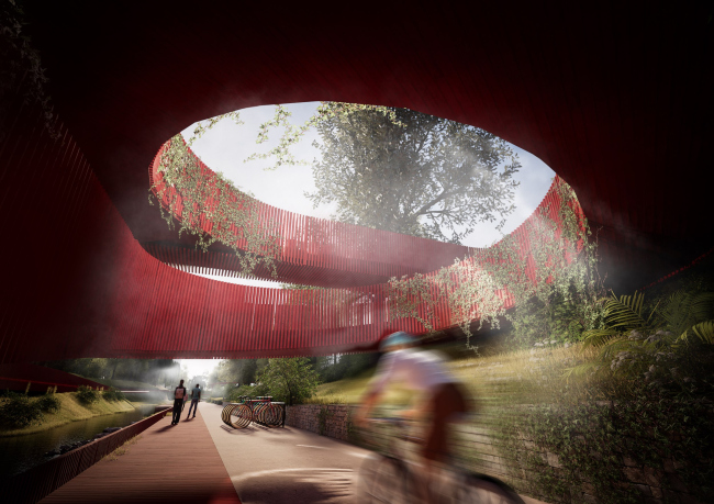 The riverbank improvement