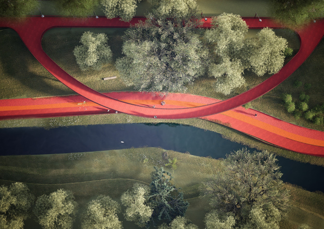 The riverbank improvement