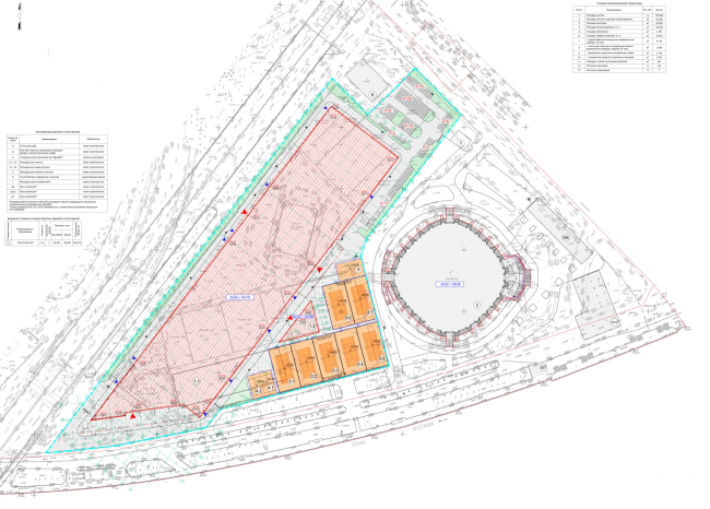 Tennis Palace in Luzhniki. Master plan