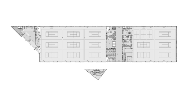 Tennis Palace in Luzhniki. Plan of the 1st floor