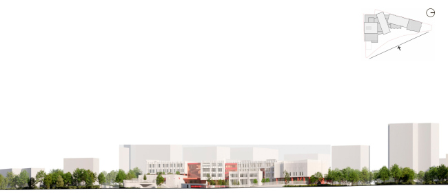 The school facility for 1100 students