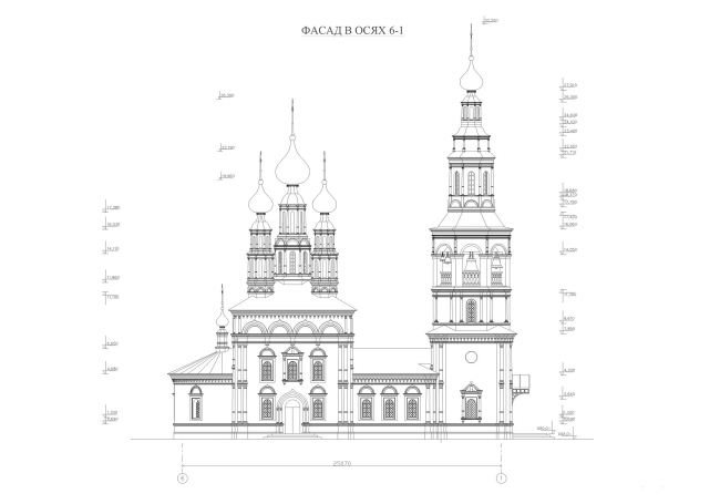 Православный храм в Озерске. Проект, 2008-2009 © «Архитектурные мастерские – Классика»
