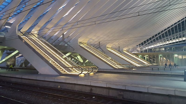 Вокзал Льеж-Гиймен в Бельгии. Фото: Romaine via Wikimedia Commons. Фото находится в общественном доступе