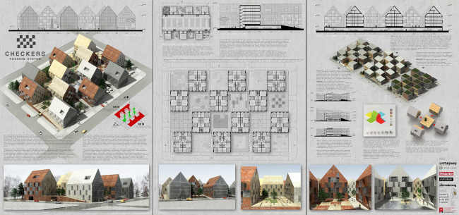  . Checkers housing system. IABR  International Architectural Biennale in Rotterdam