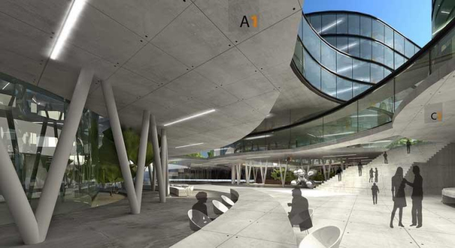 Новые корпуса здания городской администрации Любляны. Конкурсный проект