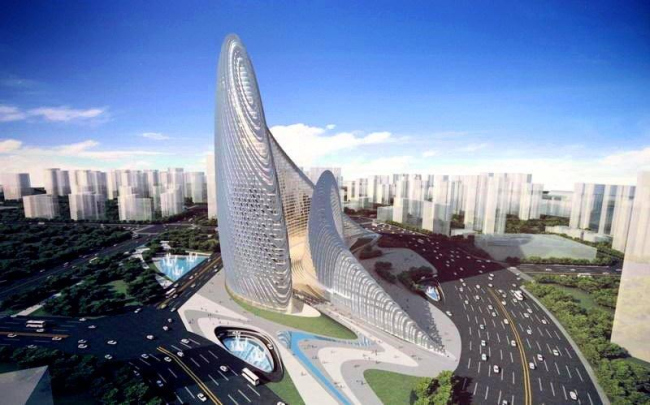 Комплекс “Ванцзин SOHO”. Первый вариант проекта © Zaha Hadid Architects