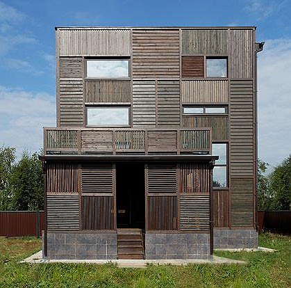  . Wood Patchwork House.   