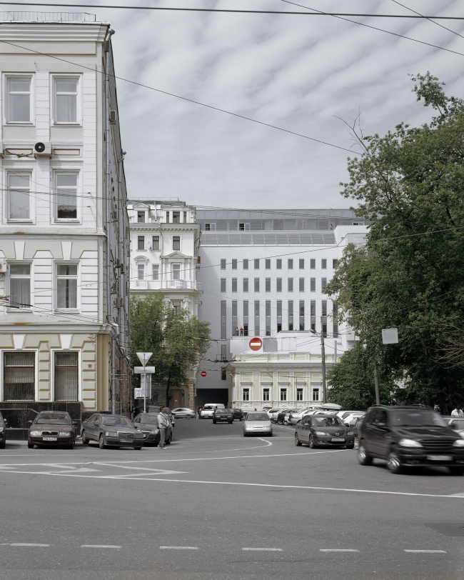 Административное здание на Страстном бульваре. Фрагмент фасада. Фотография ©  Юрий Пальмин