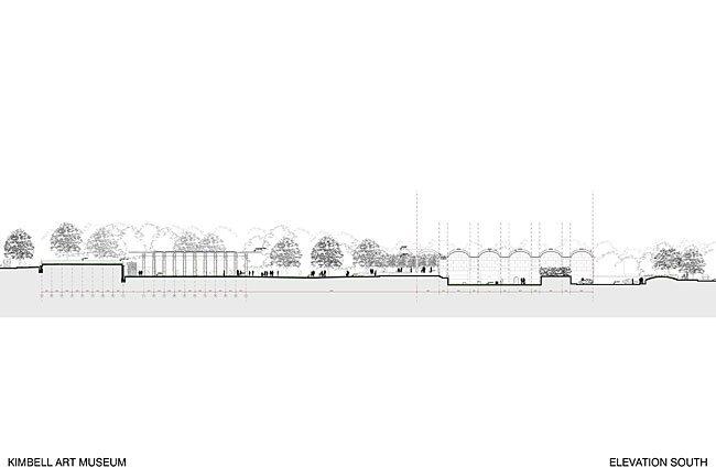 Музей искусств Кимбелла – новый корпус. Окончательный проект © Renzo Piano Building Workshop