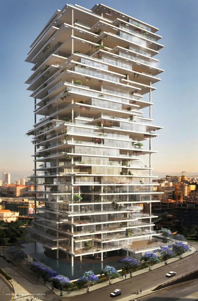 Жилой комплекс Beirut Terraces © Herzog & de Meuron