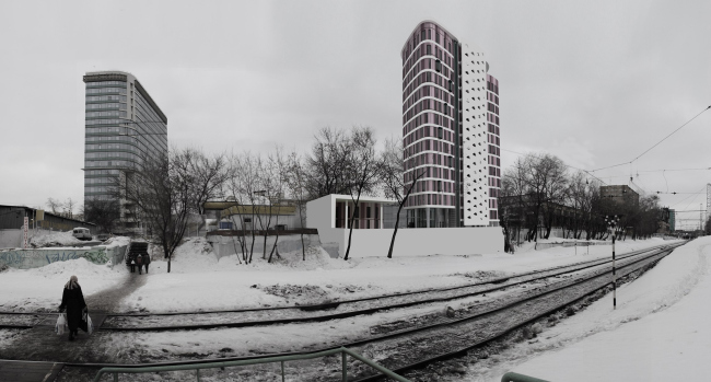 Многофункциональное здание в Бумажном проезде © ПТАМ Виссарионова