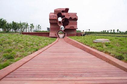 Павильон в архитектурном парке Цзиньхуа