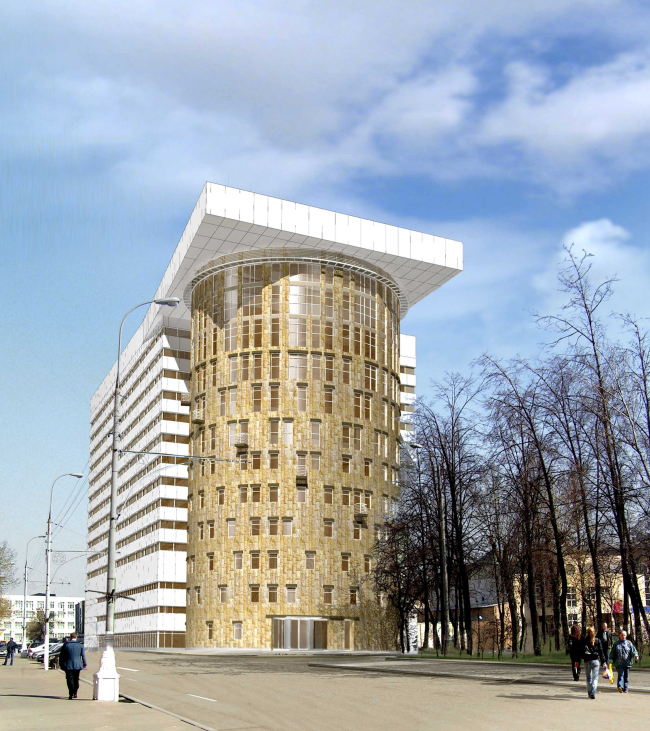 Гостиничный комплекс в 3-м Автозаводском проезде, 2 вариант (2010)