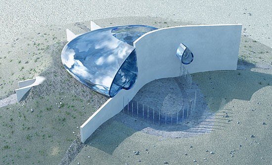 Частная вилла на берегу залива «Fly in the sky». Проект, 2009 © Архитектурная мастерская «НЕАРХИТЕКТОР»