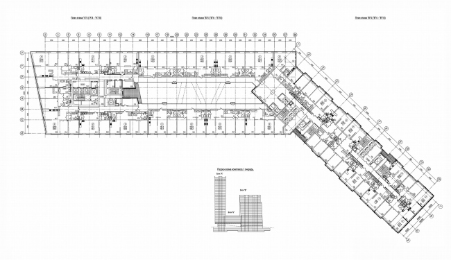 4th level floor plan, over the stylobate