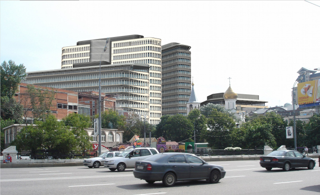 ABD architects. The commercial business center White Square. Design. The view from Leningradskoe highway.