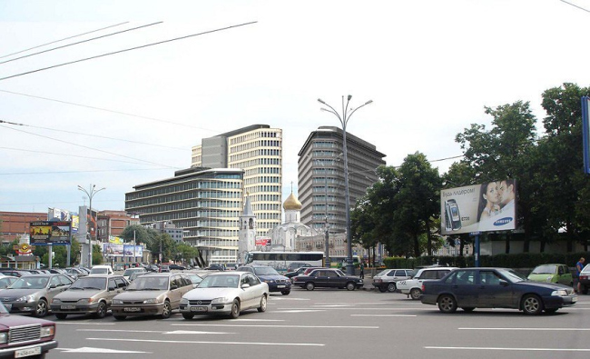 ABD architects. The commercial business center White Square. Design. The view from the Belarusian Square.