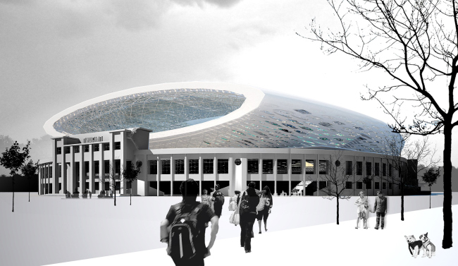 Конкурсный проект реконструкции стадиона «Динамо» © Designed by Erick van Egeraat