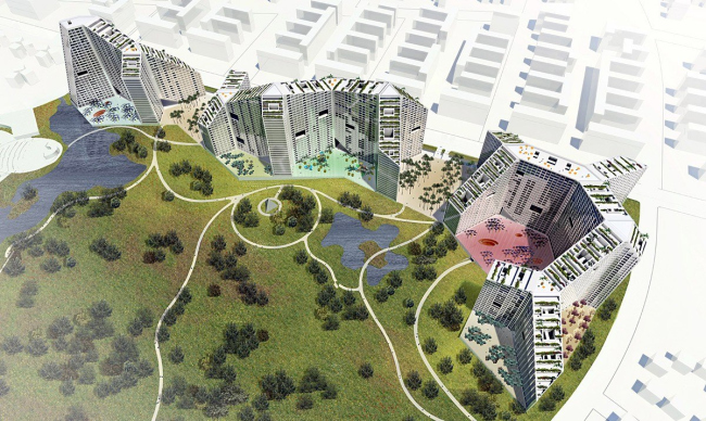   Amanora Apartment City - Future Towers.    MVRDV